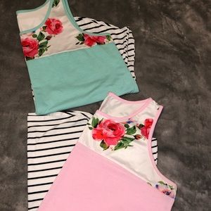 Set of 2 XXL loose fit tank tops Amazon Essential. Very Beautiful details.